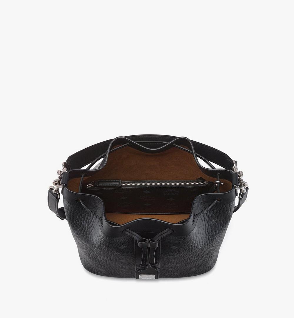 MWDGADU02BK001-Dessau Drawstring Bag in Visetos|Black