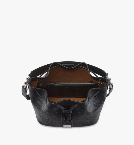 MWDGADU02BK001-Dessau Drawstring Bag in Visetos|Black