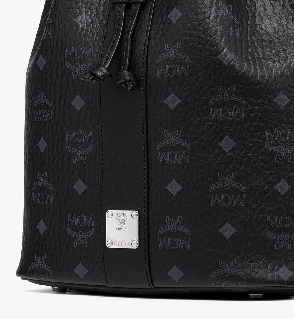 MWDGADU02BK001-Dessau Drawstring Bag in Visetos|Black