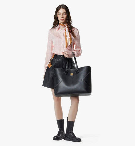 MMPGADC01BK001-Dia Shopper in Calfskin|Black