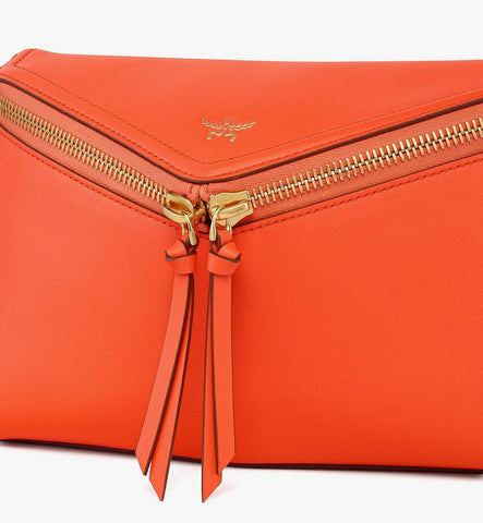 MWSGAAK01OQ001-Diamant 3D Shoulder Bag in Calfskin|Orangeade