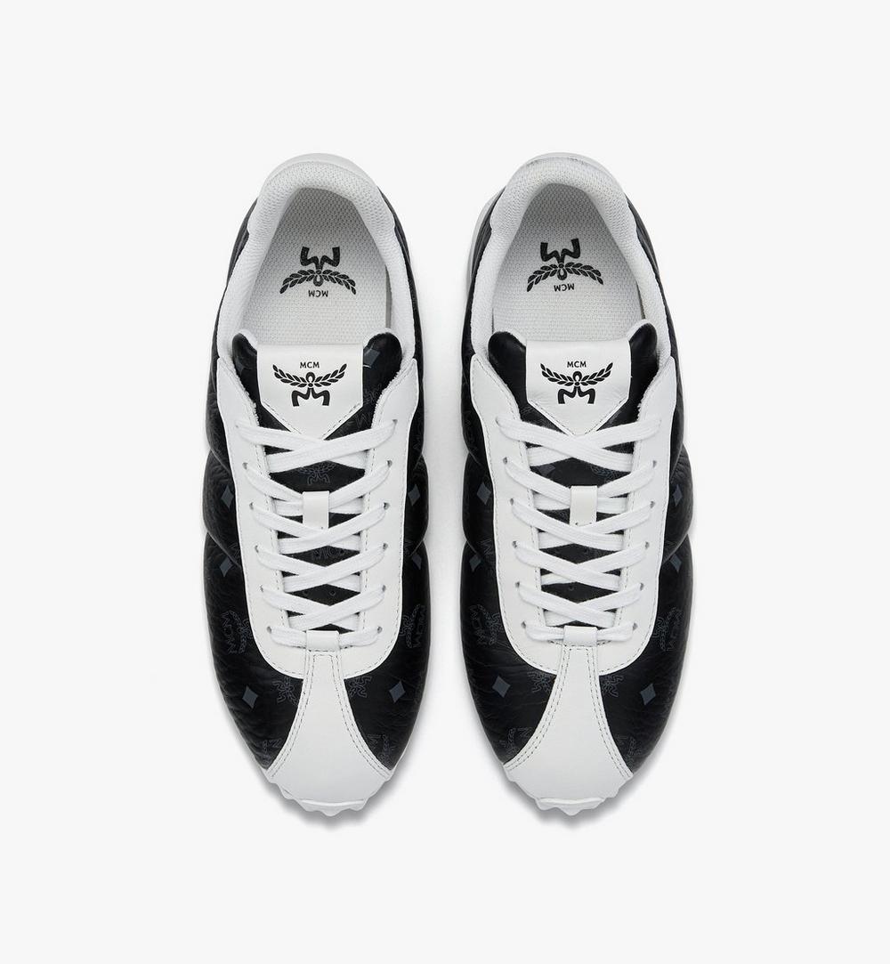 MESGSAS01BK036-Diamante Lo Sneakers in Quilted Monogram Leather|BLACK