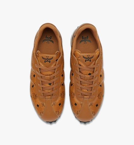 MEXGSAS01CO045-Diamante Lo Sneakers in Quilted Monogram Leather|COGNAC