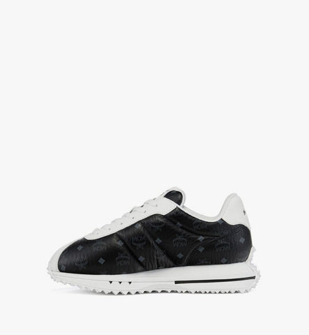MESGSAS01BK036-Diamante Sneakers in Quilted Monogram Leather|Black