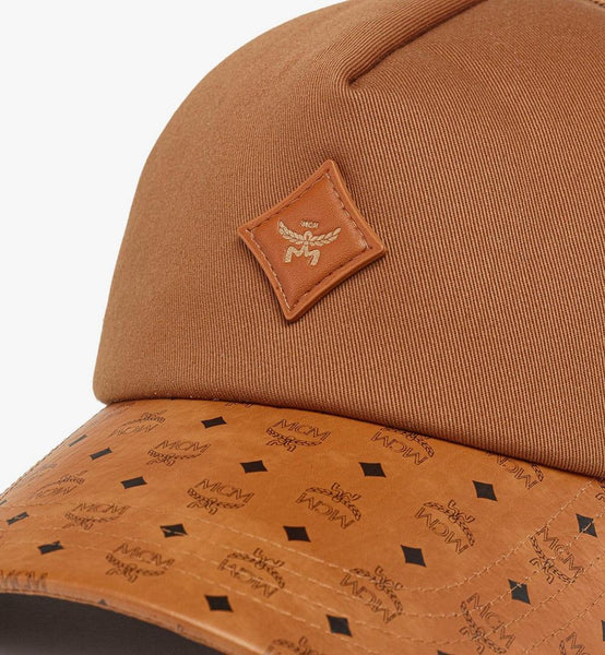 Diamond Cap in Cotton and Monogram Print Leather image 3