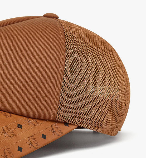 Diamond Cap in Cotton and Monogram Print Leather image 4