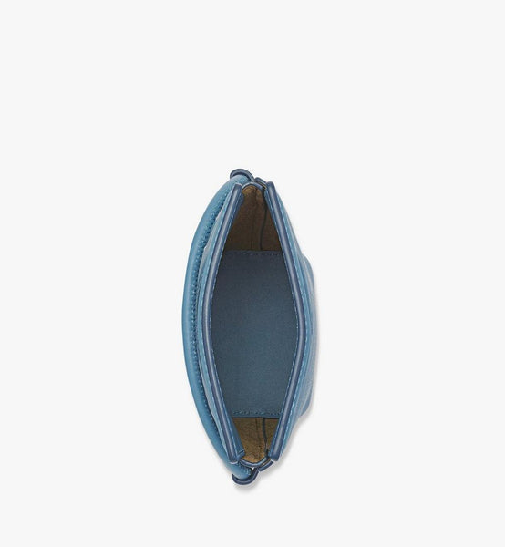 Diamond Crossbody Pouch in Embossed Leather and Calfskin image 3