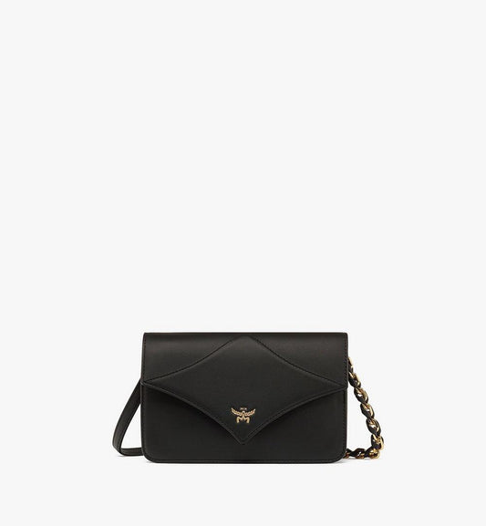 MWRESAK01BK001-Diamond Shoulder Bag in Spanish Calf Leather|BLACK