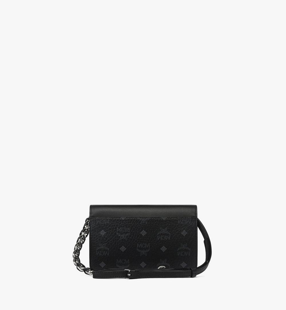 MWRGAAK01BK001-Diamond Shoulder Bag in Visetos Leather Mix|Black