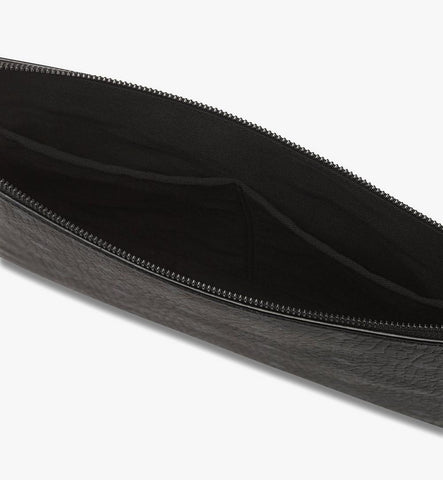 MXZGSAK02BK001-Diamond Wristlet Pouch in Visetos|BLACK