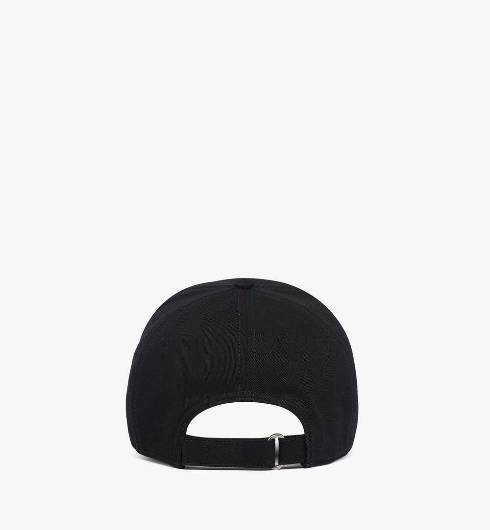 MECGAMM01BK001-Disco Logo Embroidery Cap in Cotton Twill|Black