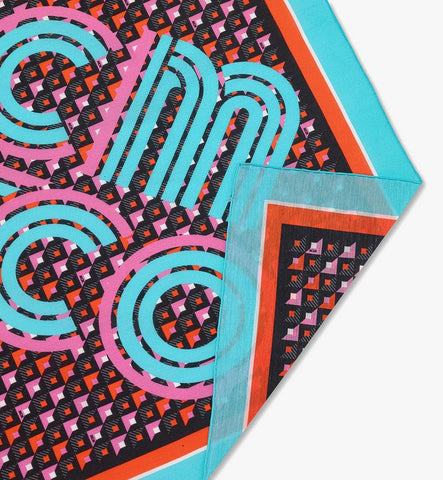 MEFGAMM03Q7001-Disco Monogram Scarf|Aw26 Sangria Sunset