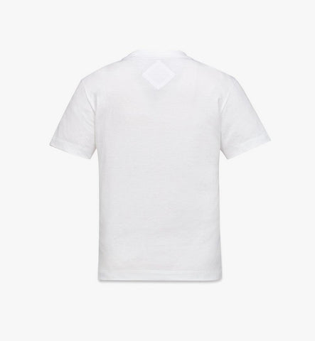 MFTGAMM01WT00M-Disco Sequin T-Shirt in Organic Cotton|White