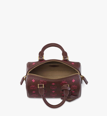 MWBGSEA024B001-Ella Boston Bag in Maxi Visetos|Cinnamon