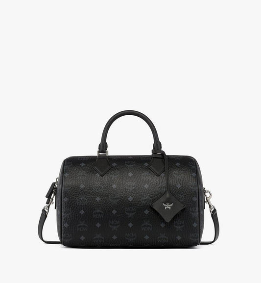 MWBGSEA01BK001-Ella Boston Bag in Visetos|