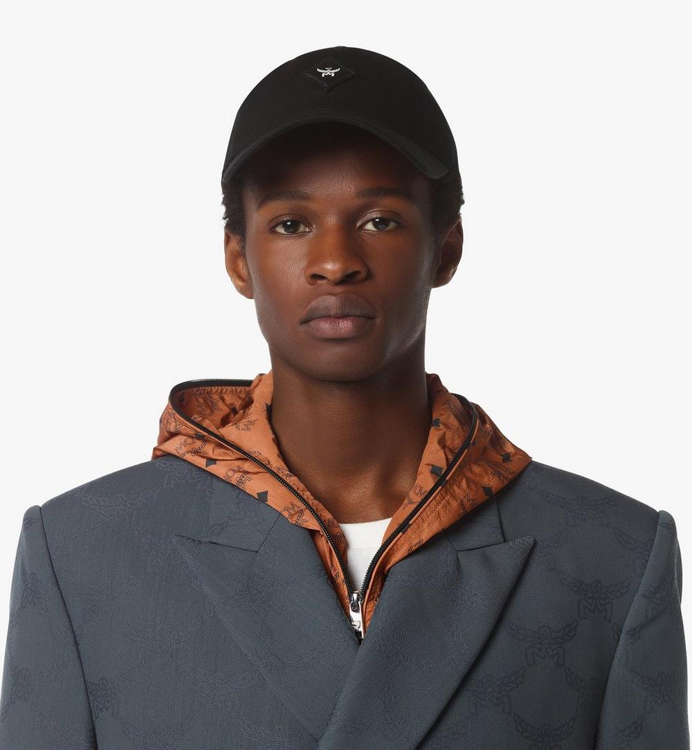 MECFSBC02BK001-Essential Diamond Cap in Cotton Twill|BLACK