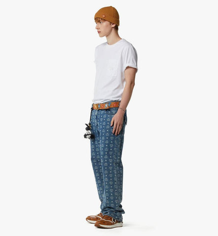 MHTESBC02WT00L-Essential Logo Pocket T-Shirt in Organic Cotton|White