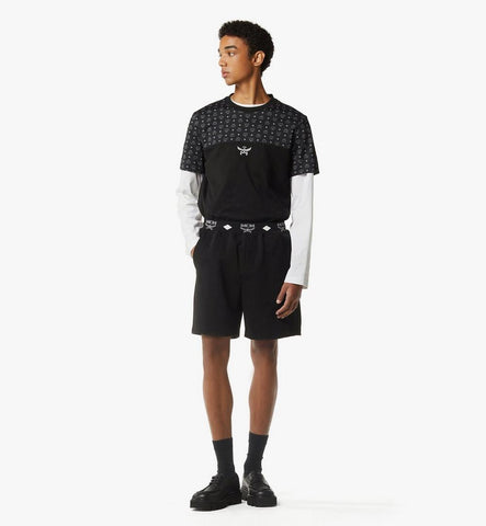 MHPGABC01BK00S-Essential Logo Ponte Shorts|Black