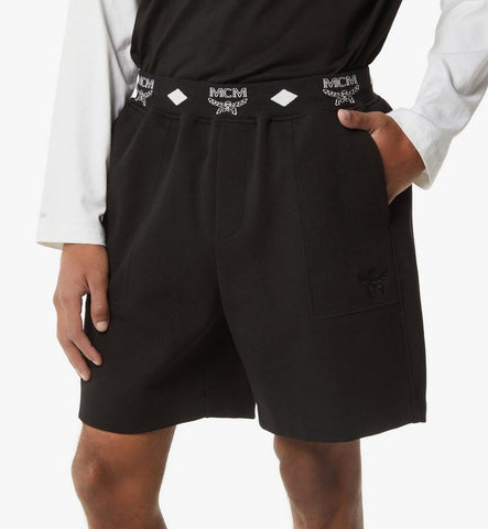 MHPGABC01BK00L-Essential Logo Ponte Shorts|Black