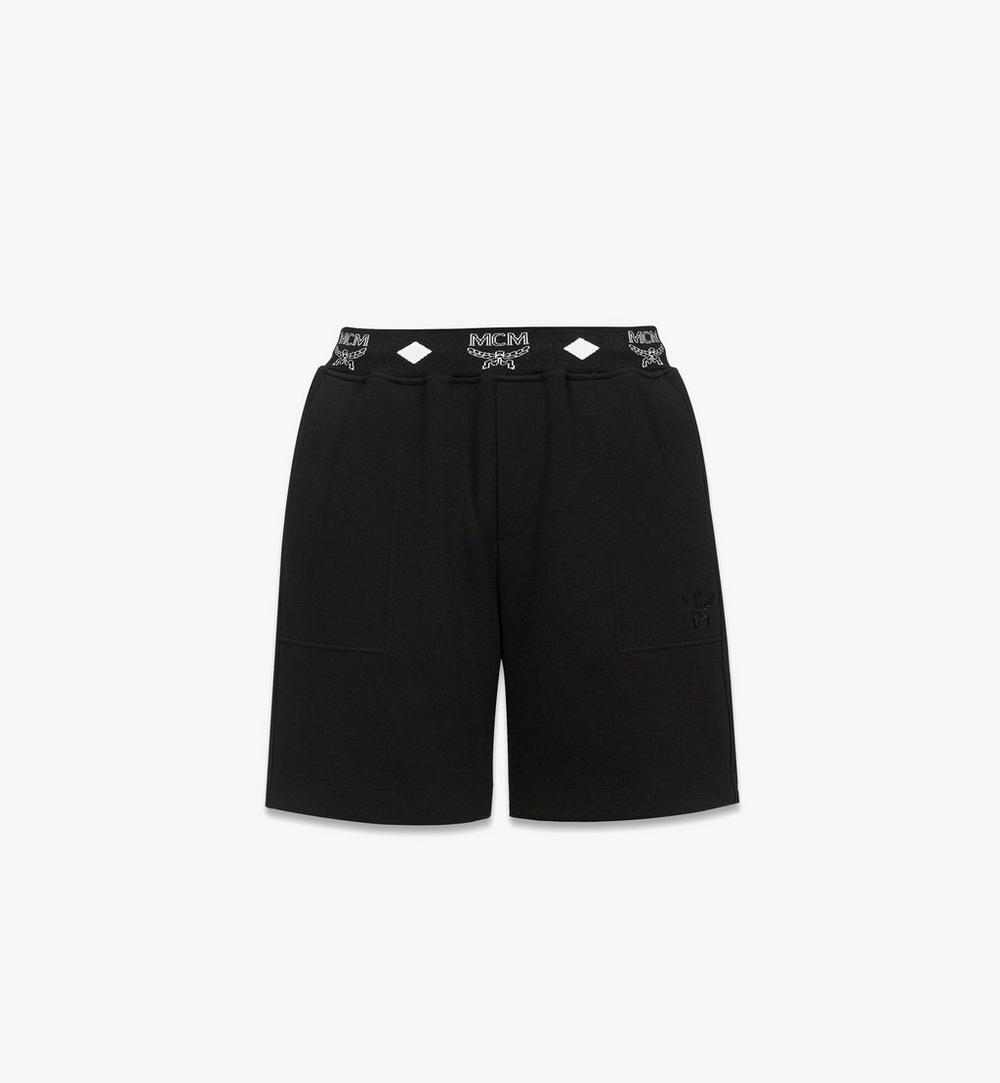 MHPGABC01BK00L-Essential Logo Ponte Shorts|Black