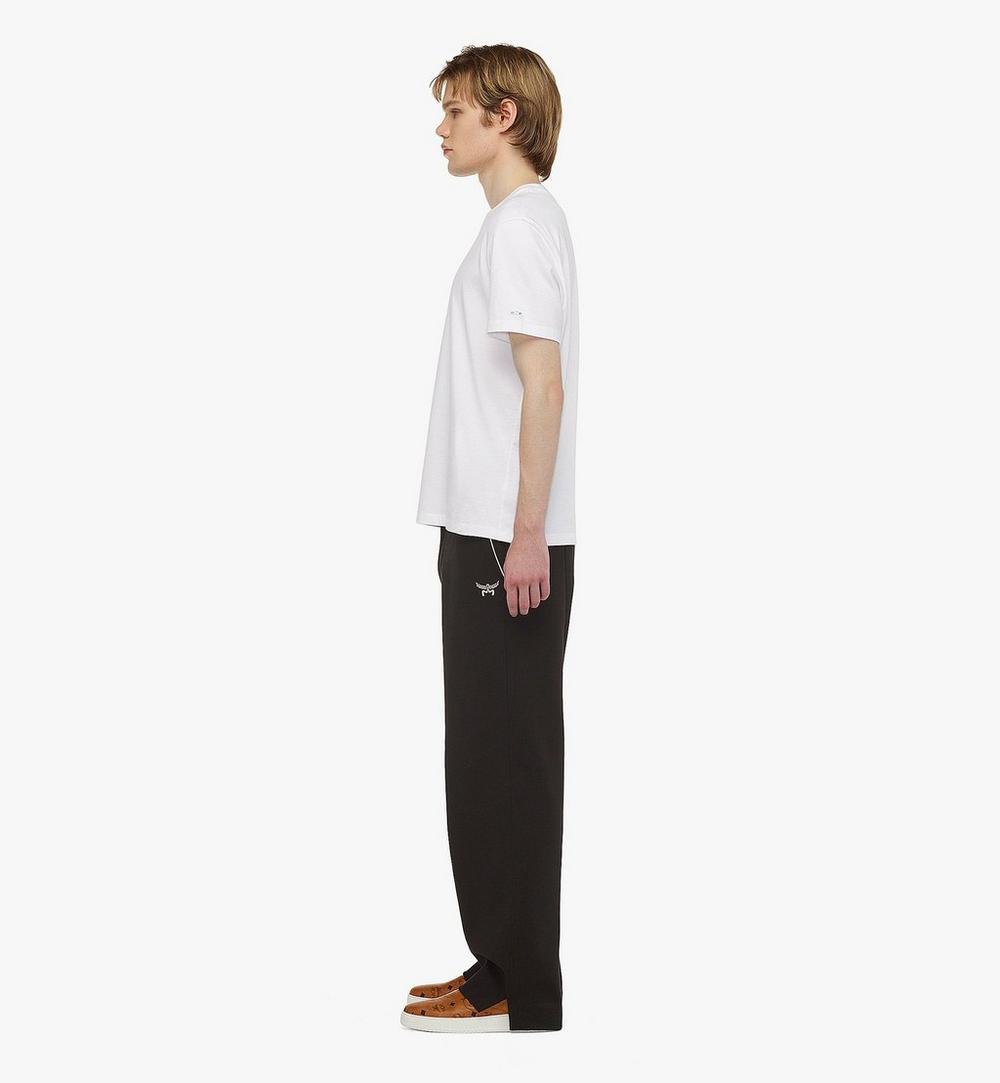 MHTESBC01WT00L-Essential Logo Print T-Shirt in Organic Cotton|White