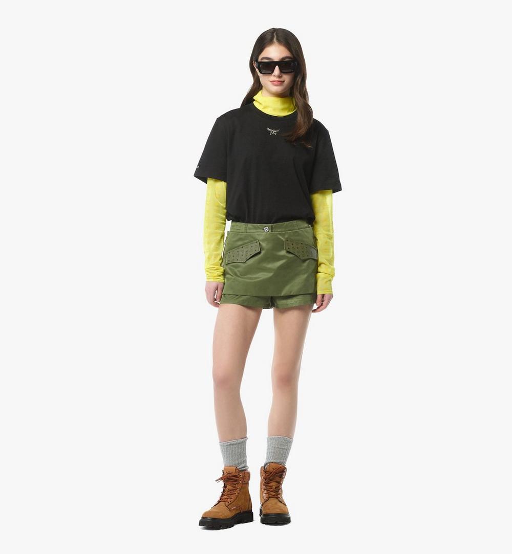 MHTESBC01BK00L-Essential Logo Print T-Shirt in Organic Cotton|Black