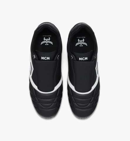 MEXGSAP02BK041-Federlite Lo Slip-On Sneakers in Quilted Leather|