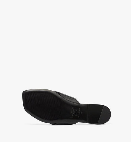 MESFSMM05BK038-Flat Sandals in Lambskin|Black