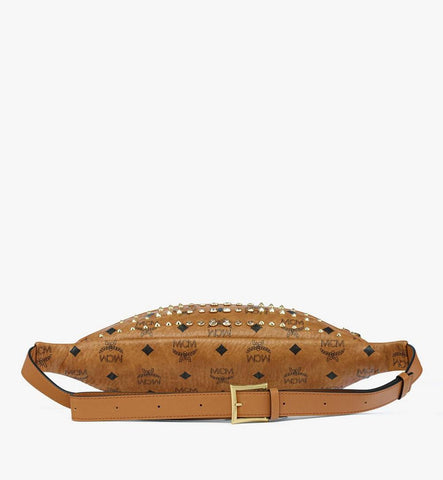 MMZGAFI03CO001-Fursten Belt Bag in Gold Crystal Visetos|Cognac