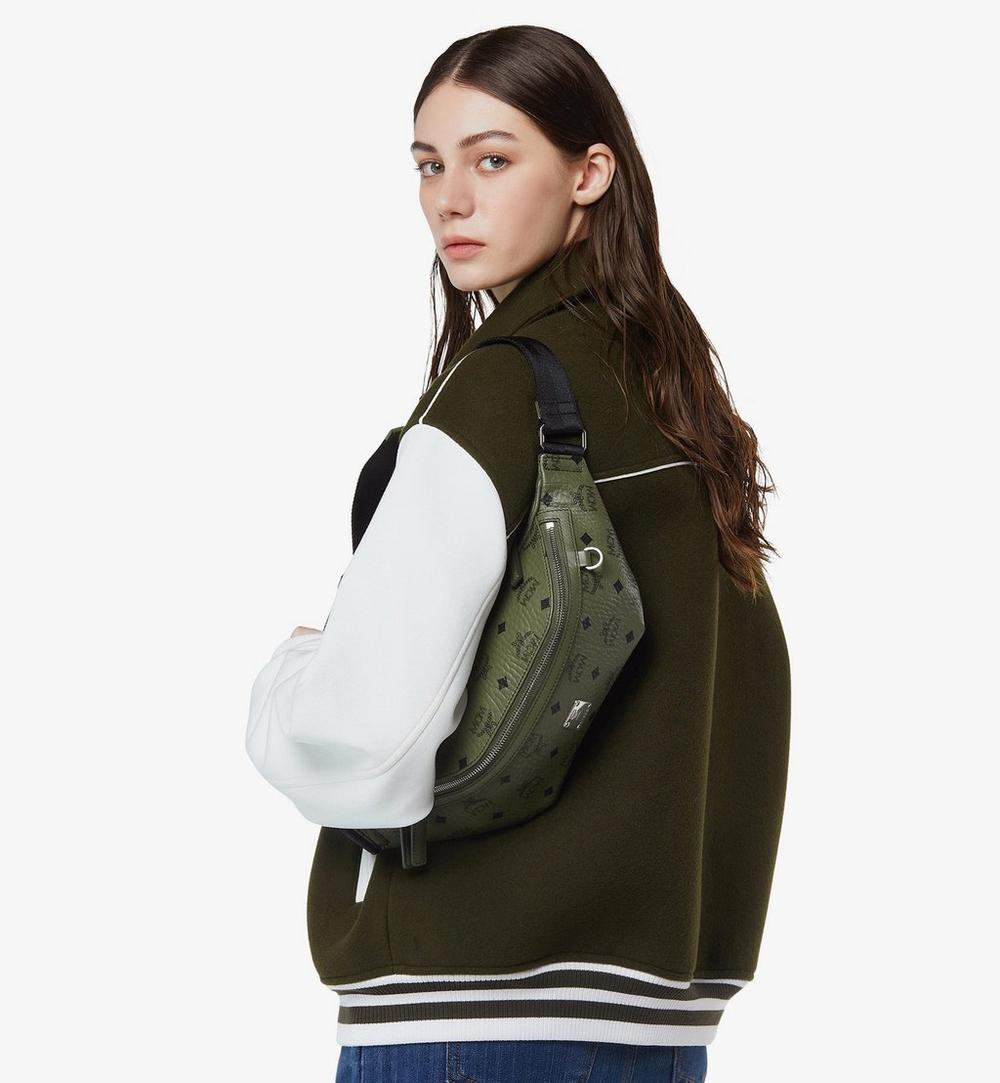 MMZGAFI01K8001-Fursten Belt Bag in Visetos|Khaki Moss