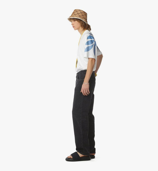 Gradation Laurel Logo Print T-Shirt in Organic Cotton image 4