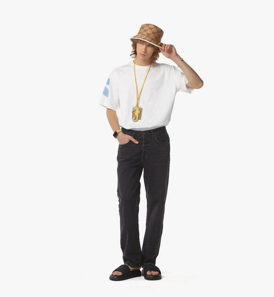 Gradation Laurel Logo Print T-Shirt in Organic Cotton image 3