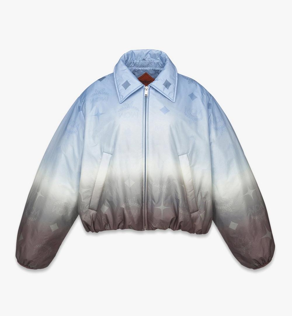 MFJGSMM04L800L-Gradation Monogram Ripstop Nylon Jacket|DELLA ROBBIA BLUE