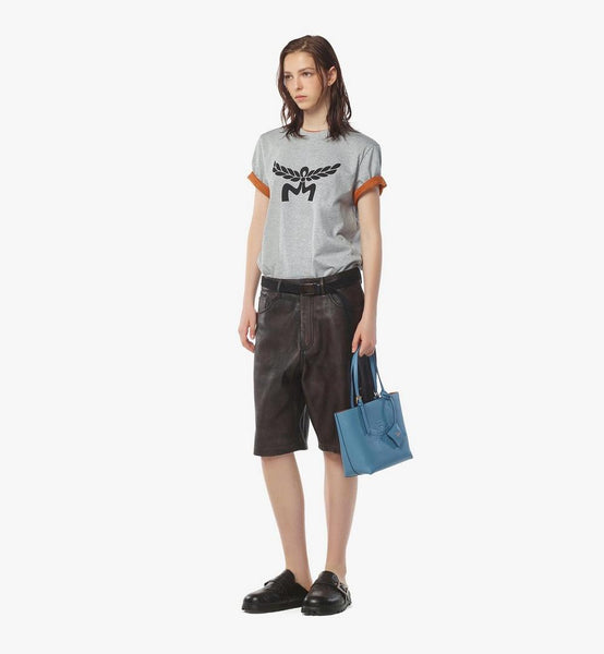 Himmel Shopper in Embossed Logo Leather image 6