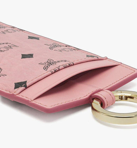 MXZGATA01PZ001-Lanyard ID Card Holder in Visetos|Soft Pink