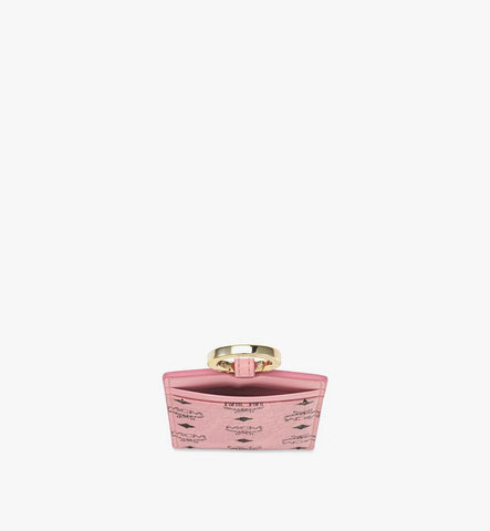 MXZGATA01PZ001-Lanyard ID Card Holder in Visetos|Soft Pink