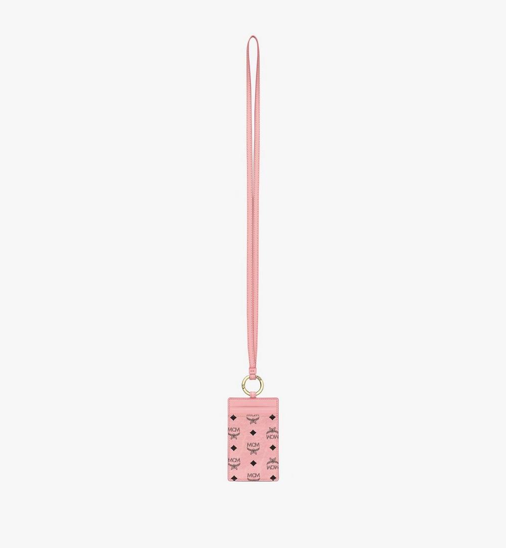 MXZGATA01PZ001-Lanyard ID Card Holder in Visetos|Soft Pink