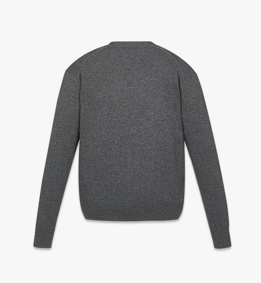 MHDESMM01ED00M-Laurel Cardigan in Wool and Recycled Cashmere|Dark Grey