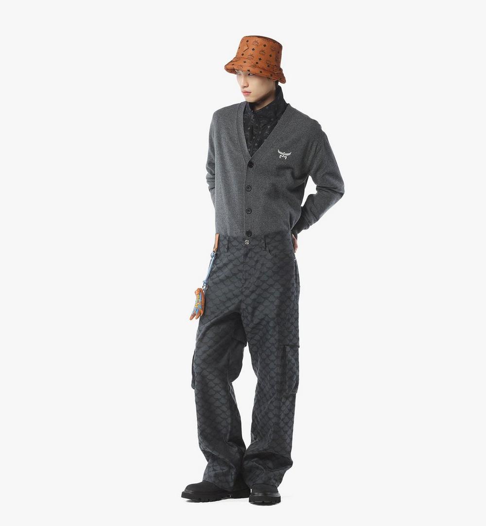 MHDESMM01ED00S-Laurel Cardigan in Wool and Recycled Cashmere|Dark Grey
