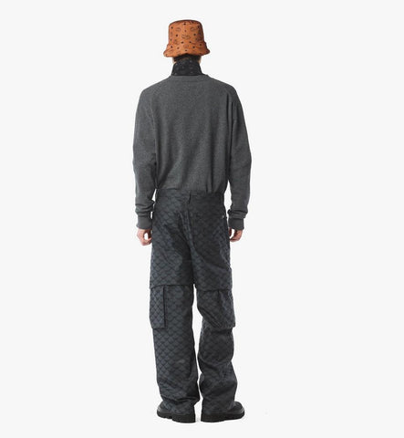 MHDESMM01ED2XL-Laurel Cardigan in Wool and Recycled Cashmere|Dark Grey