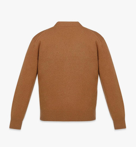 MHDESMM01CO00M-Laurel Cardigan in Wool and Recycled Cashmere|Cognac