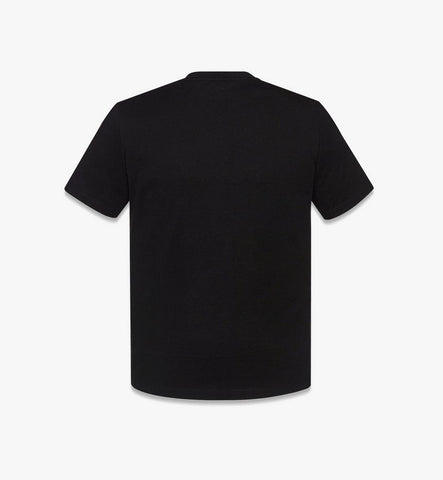 MHTFSMM01BK00M-Laurel Logo Print T-Shirt in Organic Cotton|Black