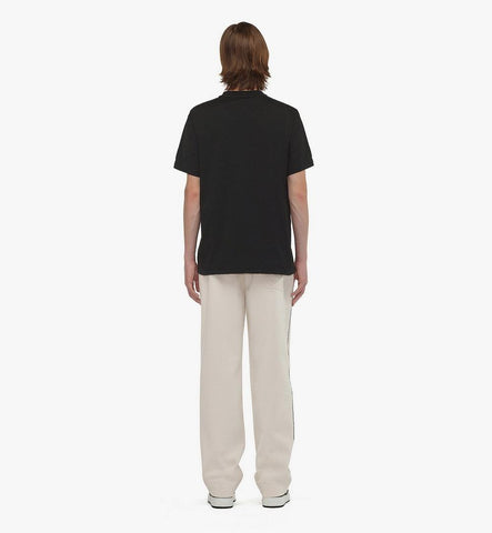 MHTFSMM01BK2XL-Laurel Logo Print T-Shirt in Organic Cotton|Black