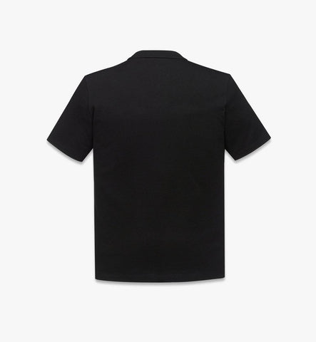MHTGASE01BK00M-Logo Plate T-Shirt in Organic Cotton|Black