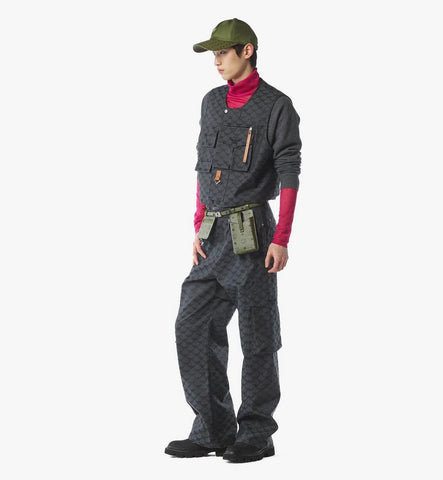 MYBFATA02K8100-M-Art Pouch Belt in Visetos|Khaki Moss