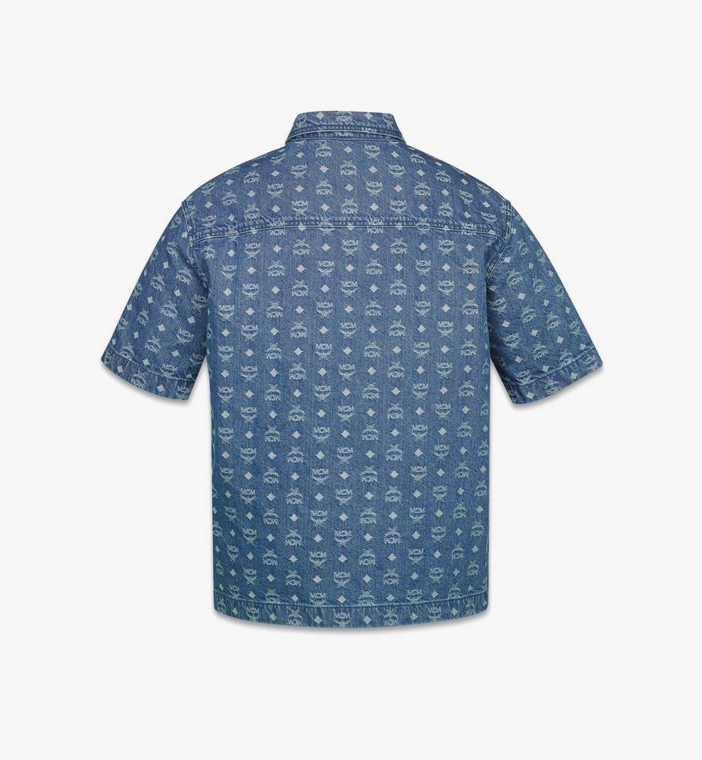MHHFAMM01HD048-M MCM COL MN DENIM JQD SHIRT HD, 048|DENIM BLUE