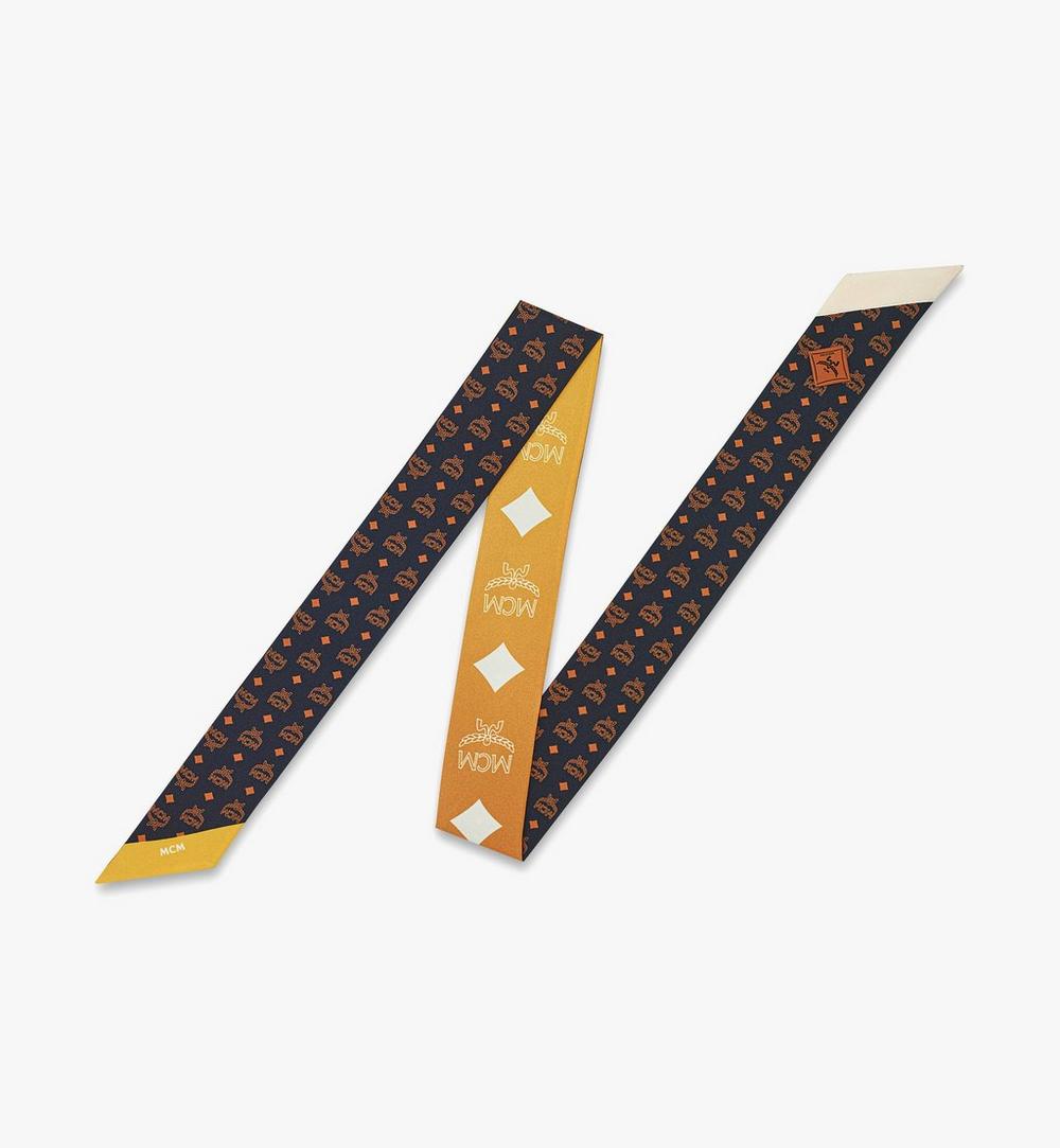 MEFFAMM01Y0001-MCM COL SILK PETITE SCARF 120*, ONE SIZE|OLD GOLD