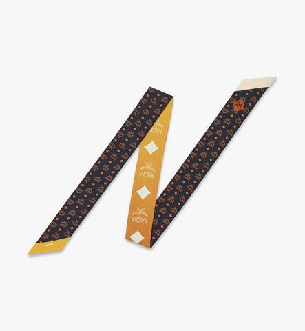 MEFFAMM01Y0001-MCM COL SILK PETITE SCARF 120*, ONE SIZE|OLD GOLD