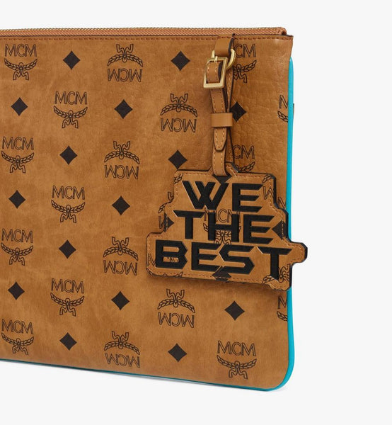 MCM x We The Best Crossbody Pouch in Visetos image 5