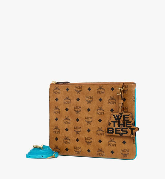 MCM x We The Best Crossbody Pouch in Visetos image 2